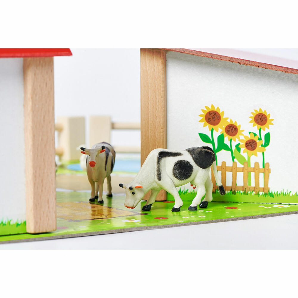 Eichhorn Farm with Accessories, Playset, Farmhouse, Play Figures, Stable, Animals, 100004309