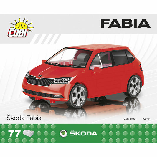 COBI Skoda Fabia, Auto, Fahrzeug, Sammelautos, Spielzeug, Spielen, Konstruktionsbausteine, 77 Teile, 24570