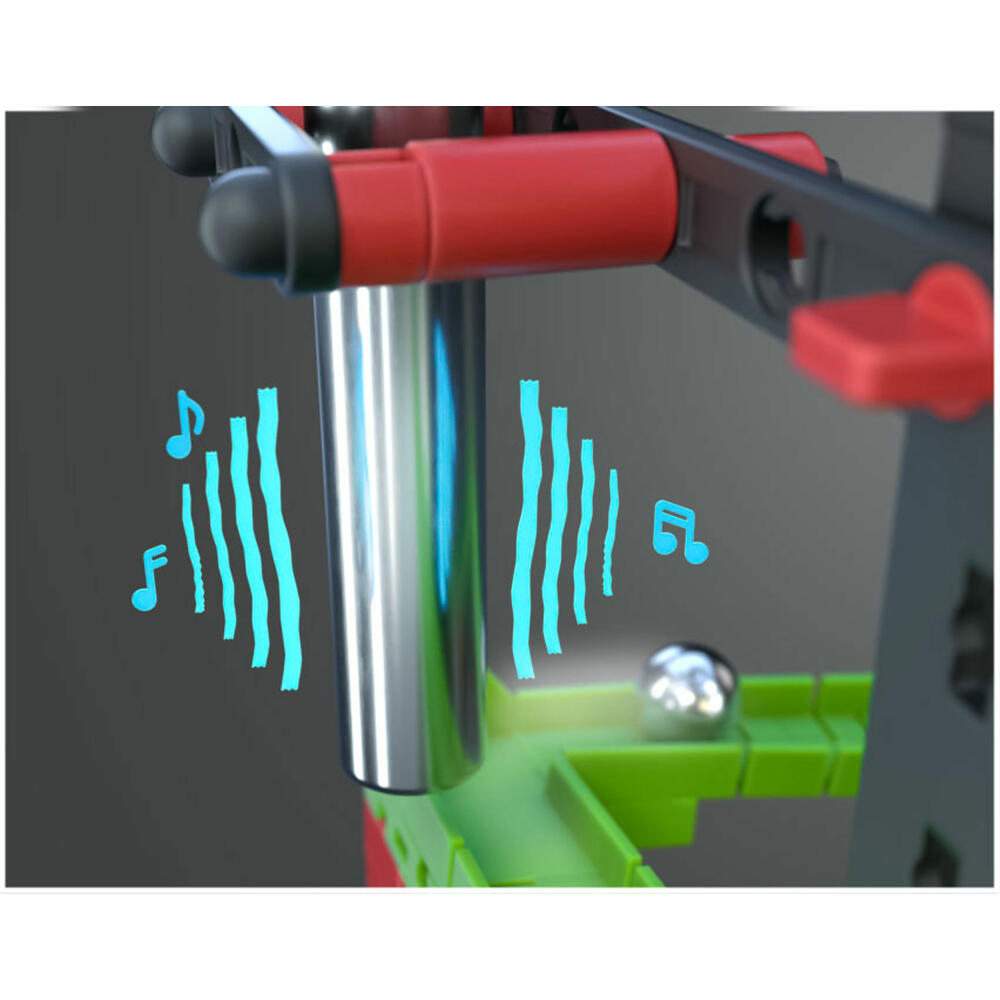 fischertechnik Profi Dynamic M, 550-tlg., Rolling Action, Kugelbahn, Motorikspielzeug, Baukasten, 533872