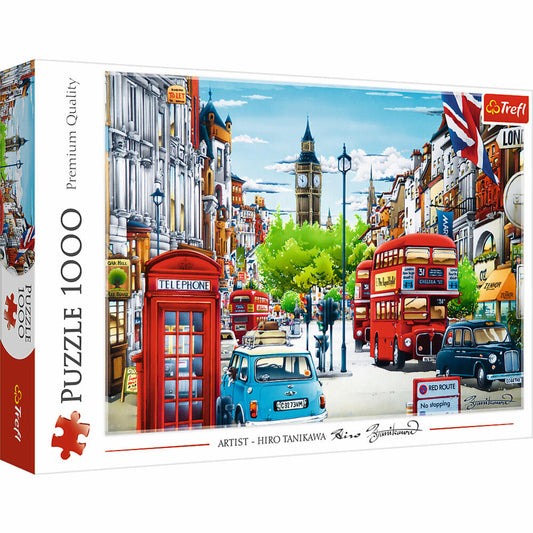Trefl Puzzle London Street, England, 1000 Teile, 68.3 x 48 cm, 10557