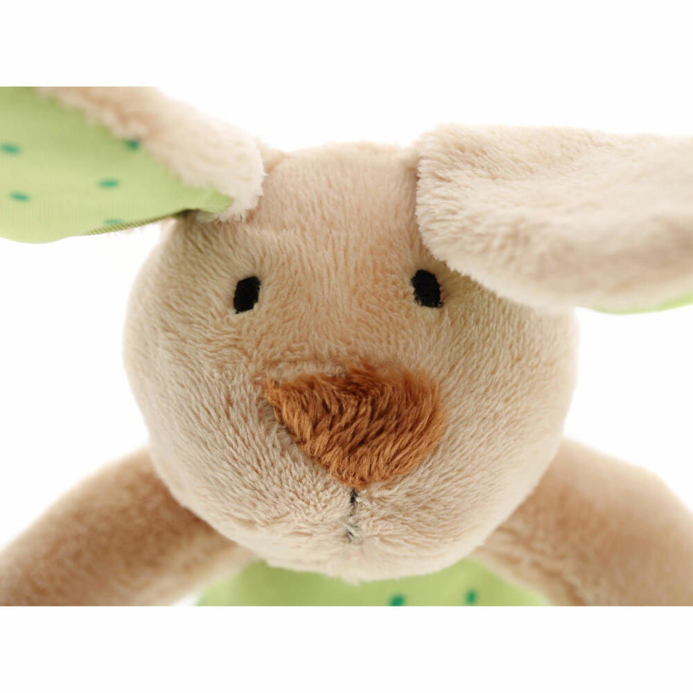 sigikid Red Stars Rassel Hase, Rasselgreifling, Greifling, Kuscheltier, Babyspielzeug, Baby Spielzeug, Polyester, H 13 cm, 41169