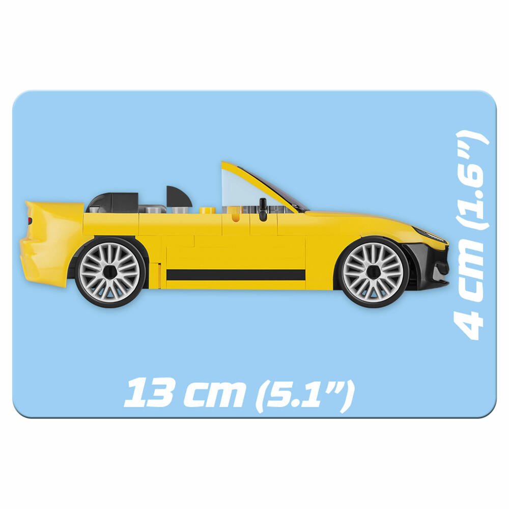 COBI Action Town Sports Car Convertible GTS, Sportliches Cabrio, Fahrzeug, Auto, Spielzeug, Konstruktionsbausteine, 109 Teile, 1804