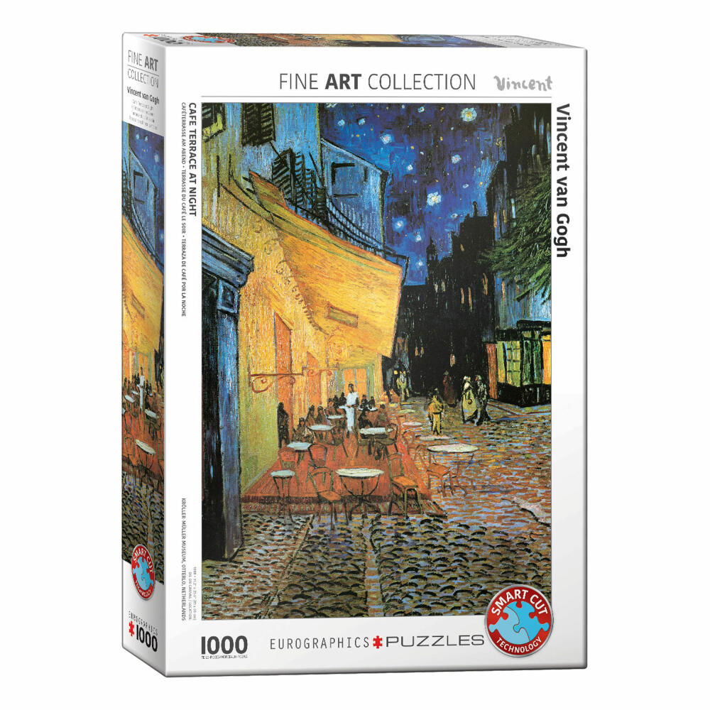 Eurographics Puzzle Café Terrace at Night by Vincent van Gogh, 1000 pieces, 68 x 48 cm, 6000-2143