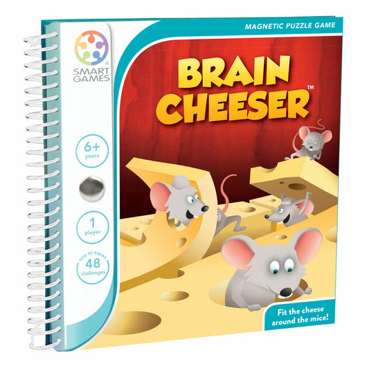 Smart Games Magnetic Travel Games Brain Cheeser, Travel Game, Children's Game, Children's Game, from 6 years, SGT 250-8