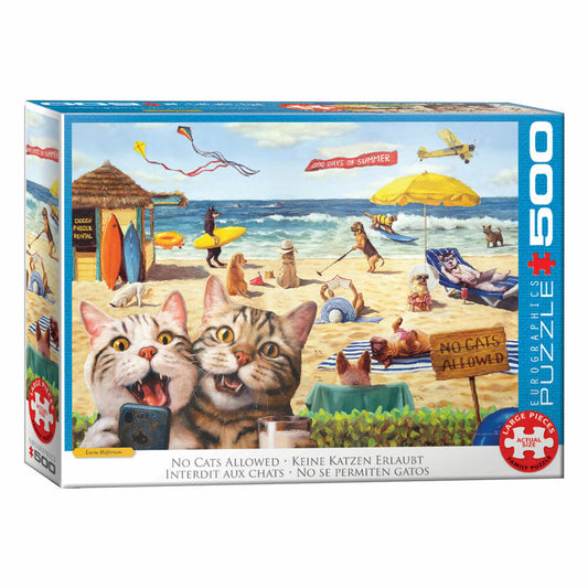 Eurographics Puzzle Keine Katzen erlaubt, 500 Teile, 68 x 48 cm, 6500-5879