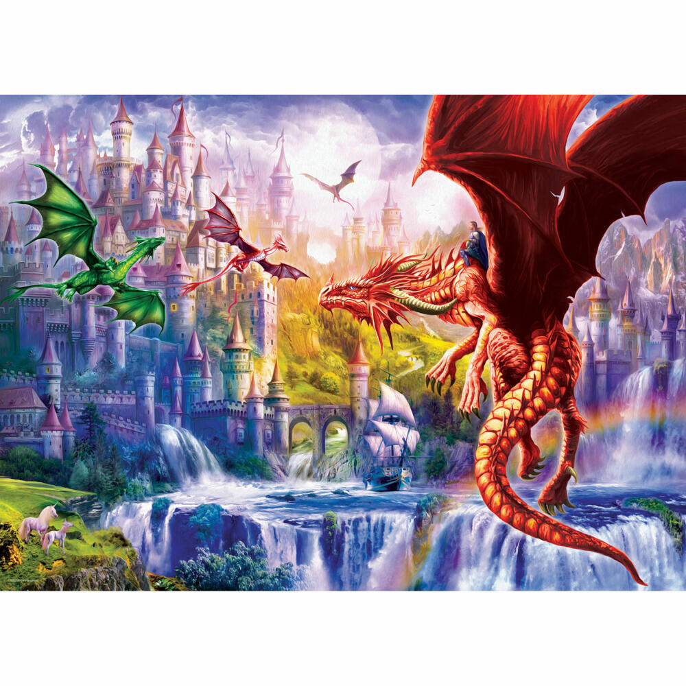 Eurographics Puzzle Drachenkönigreich, Fantasy, 500 Teile, 68 x 48 cm, 6500-5362