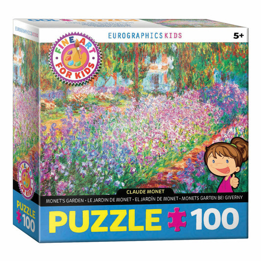 Eurographics Puzzle Monets Garten von Claude Monet, 100 Teile, 48 x 33 cm, 6100-4908