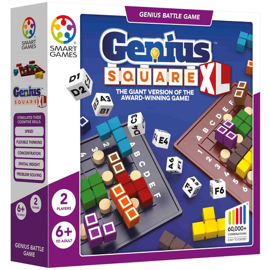 Smart Games Genius Square XXL, children's game, logic game, educational toy, from 6 years, SGHP 004