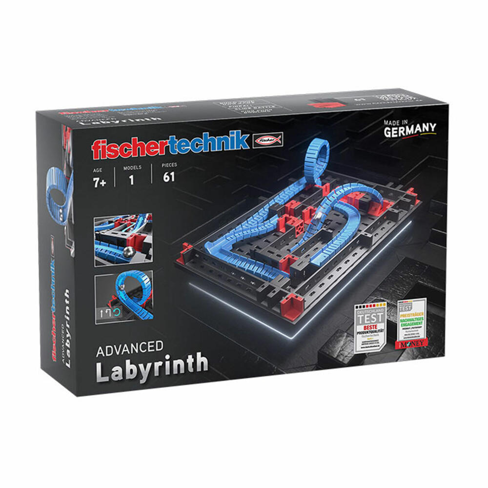 fischertechnik Advanced Labyrinth, 61-piece, construction kit, ball labyrinth, construction toy, 569016