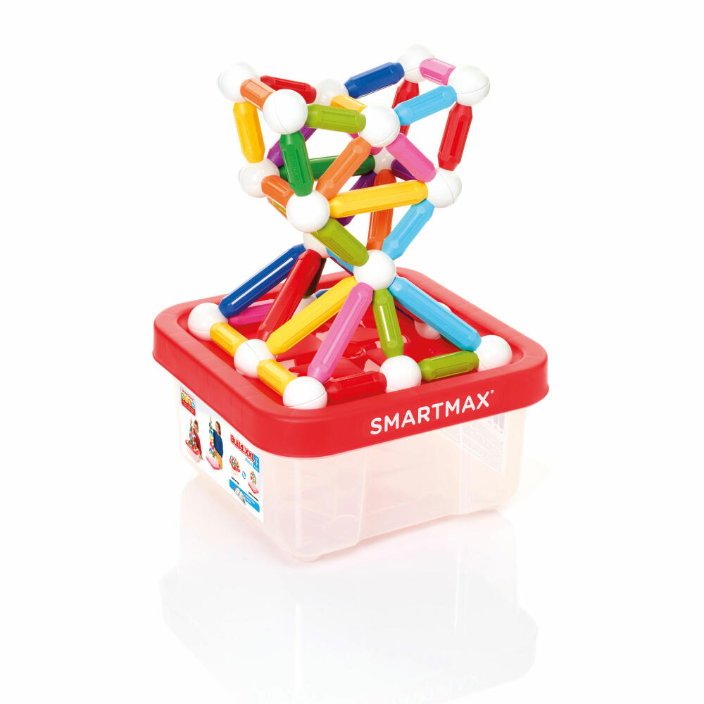SmartMax Build XXL, 70-tlg., Konstruktionsspielzeug, Magnet Spielzeug, Bausteine, in Sammelbox, SMX 907