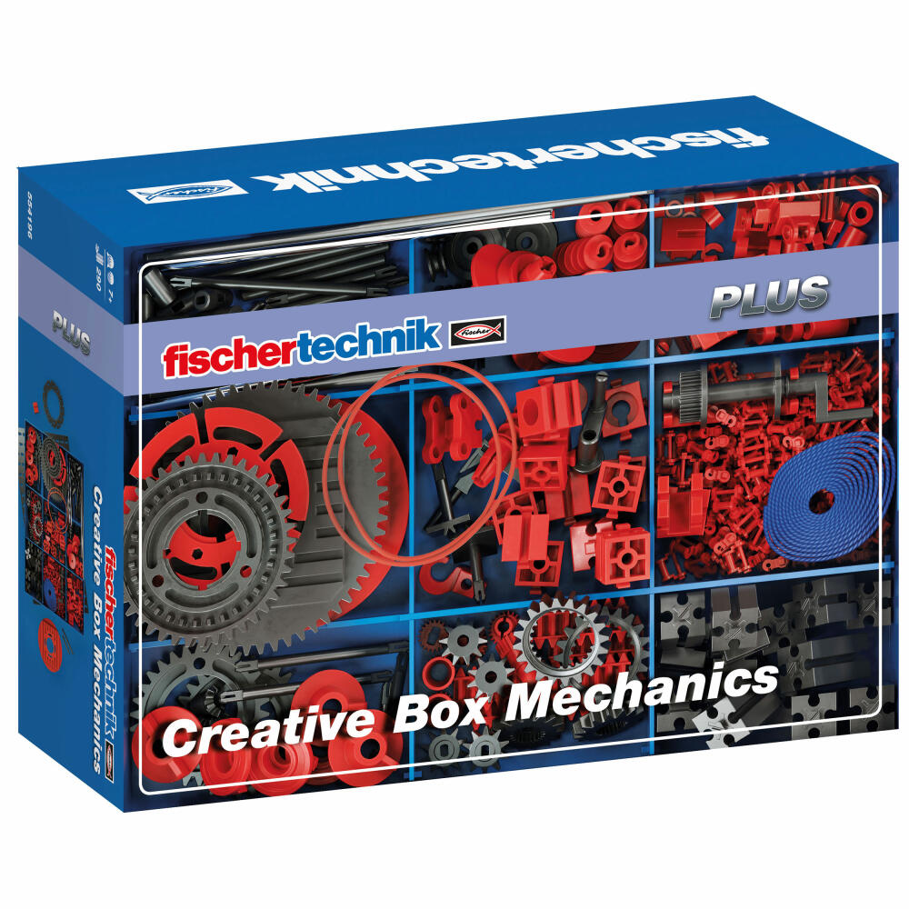fischertechnik Plus Creative Box Mechanics Bauteileset, 290-tlg., Einzelteile, Bauteile, Technik, Baukasten, ab 7 Jahre, 554196