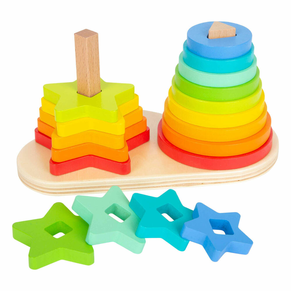 Legler Small Foot Steckspiel Regenbogen, Spielzeug, ab 12 Monate, 11720