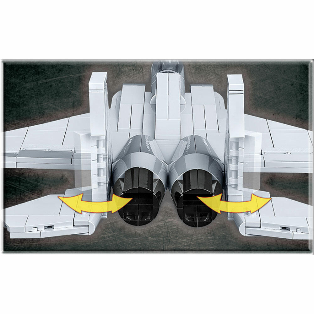 COBI Armed Forces F-15 Eagle, Kampfflugzeug, Flugzeug, Konstruktionsbausteine, Spielzeug, Kunststoff, 640 Teile, 5803