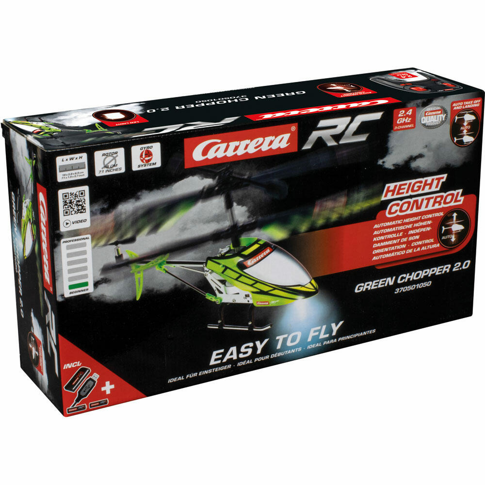 Carrera Green Chopper 2.0, Remote Controlled, Helicopter, Carrera RC, 2.4 GHz, 370501050