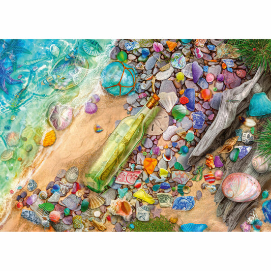 Schmidt Spiele Puzzle Leuchtendes Strandgut, Erwachsenenpuzzle, Standard, 1000 Teile, 59769