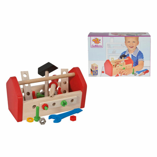 Eichhorn tool box, 30 pcs., tool box, tool case, wooden tools, children's toy, wood, 100028103