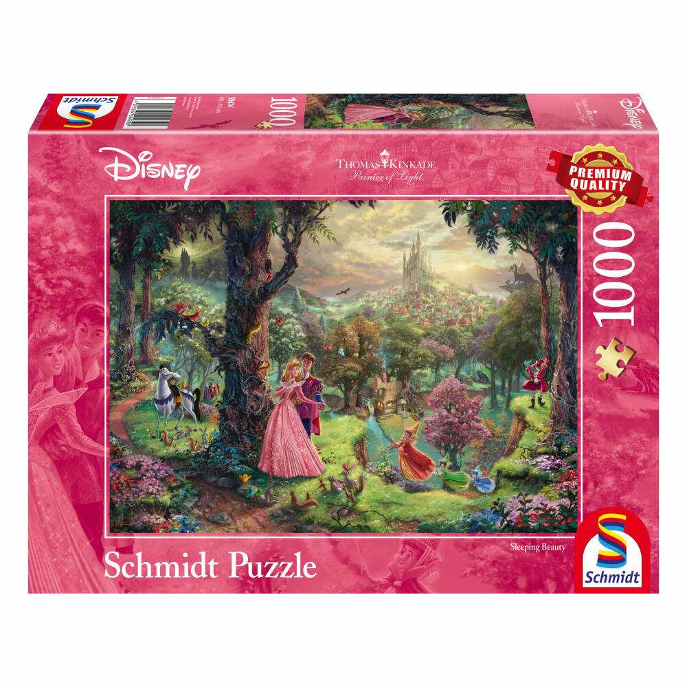 Schmidt Spiele Disney Sleeping Beauty, Dornröschen, Puzzle, Erwachsenenpuzzle, 1000 Teile, 59474