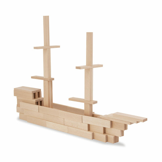 Eichhorn wooden construction kit, 200 pcs., wooden blocks, building blocks, wooden building blocks, building blocks, wooden blocks, wood, 100001612