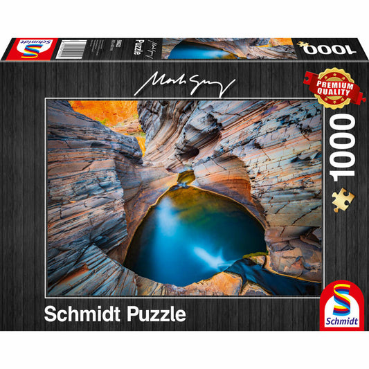 Schmidt Spiele Indigo, Mark Gray, Puzzle, Erwachsenenpuzzle, 1000 Teile, 59922