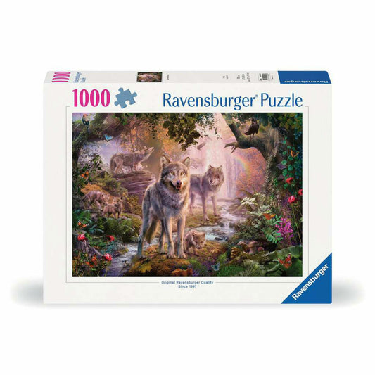 Ravensburger Puzzle Wolfsfamilie im Sommer, Erwachsenenpuzzle, 1000 Teile, 12000465