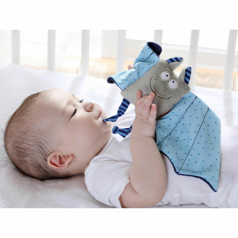 sigikid Schnuffeltuch Baby Bite Me! Fledermaus, Schmusetuch, Kuscheltuch, Babytuch, Schnuffel Tuch, Babyspielzeug, Baby Spielzeug, Polyester, 41099