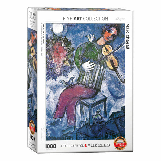 Eurographics Puzzle The Blue Violinist by Marc Chagall, 1000 pieces, 68 x 48 cm, 6000-0852