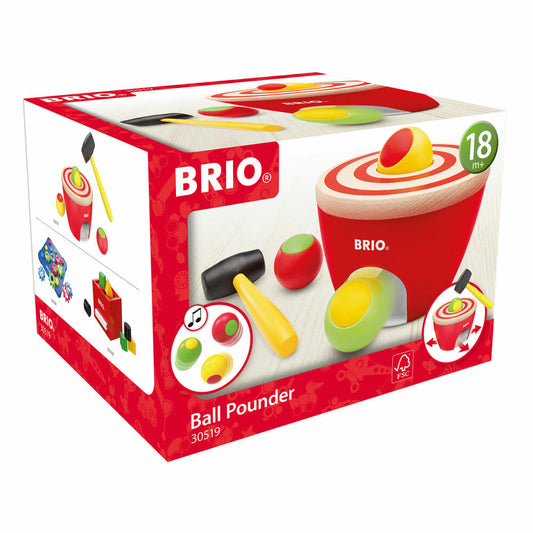 BRIO Kugel-Hammerspiel, Motorikspielzeug, Lernspielzeug, Spielzeug, Holzspielzeug, Kleinkind, 30519