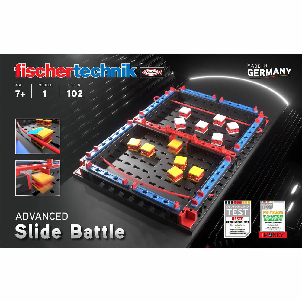 fischertechnik Advanced Slide Battle, 102 pcs., technology construction kit, construction toy, game, 569014