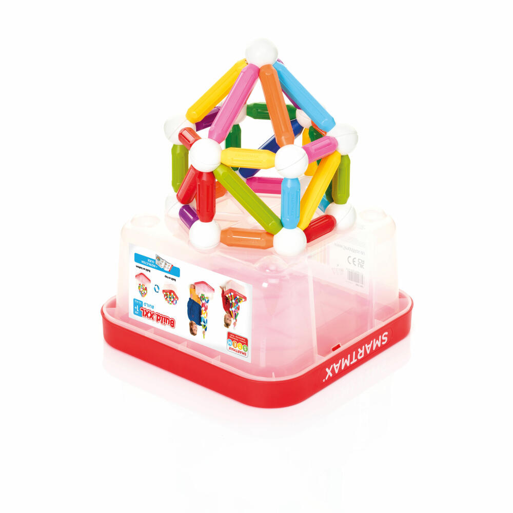 SmartMax Build XXL, 70-tlg., Konstruktionsspielzeug, Magnet Spielzeug, Bausteine, in Sammelbox, SMX 907