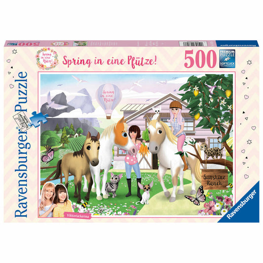 Ravensburger Puzzle Jump in a Puddle, Adult Puzzle, Adult Puzzles, Standard, 500 Pieces, 16828