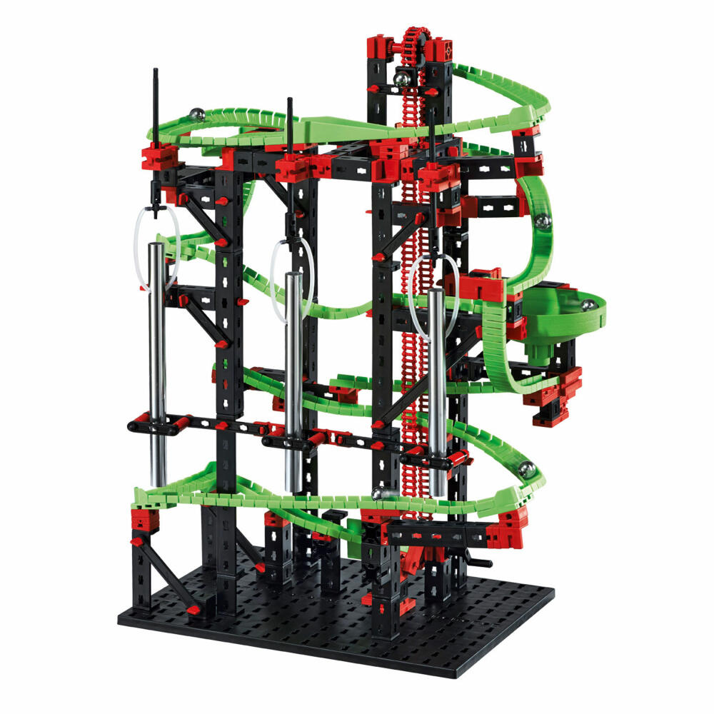 fischertechnik Profi Dynamic M, 550-tlg., Rolling Action, Kugelbahn, Motorikspielzeug, Baukasten, 533872