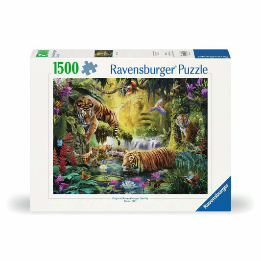 Ravensburger Puzzle Idylle am Wasserloch, Erwachsenenpuzzle, 1500 Teile, 12000696