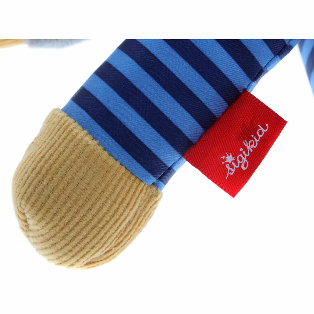 sigikid Papa & Me Greifling Werkzeug Set, 3-tlg., Hammer, Säge, Schraubenschlüssel, Rassel, Quietsche, Babyspielzeug, Baby Spielzeug, Polyester, 41676