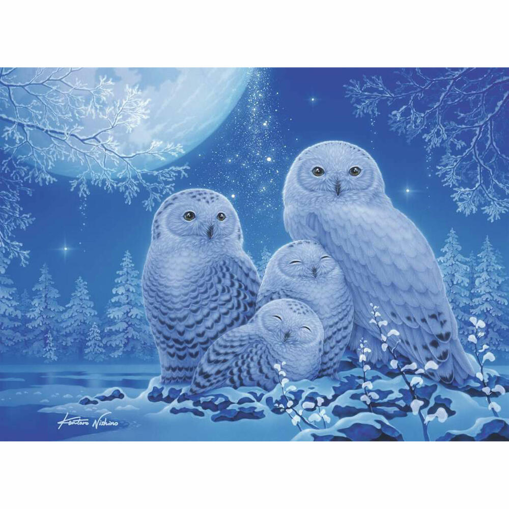 Ravensburger Puzzle Eulen im Mondschein, Erwachsenenpuzzle, 500 Teile, 12000479