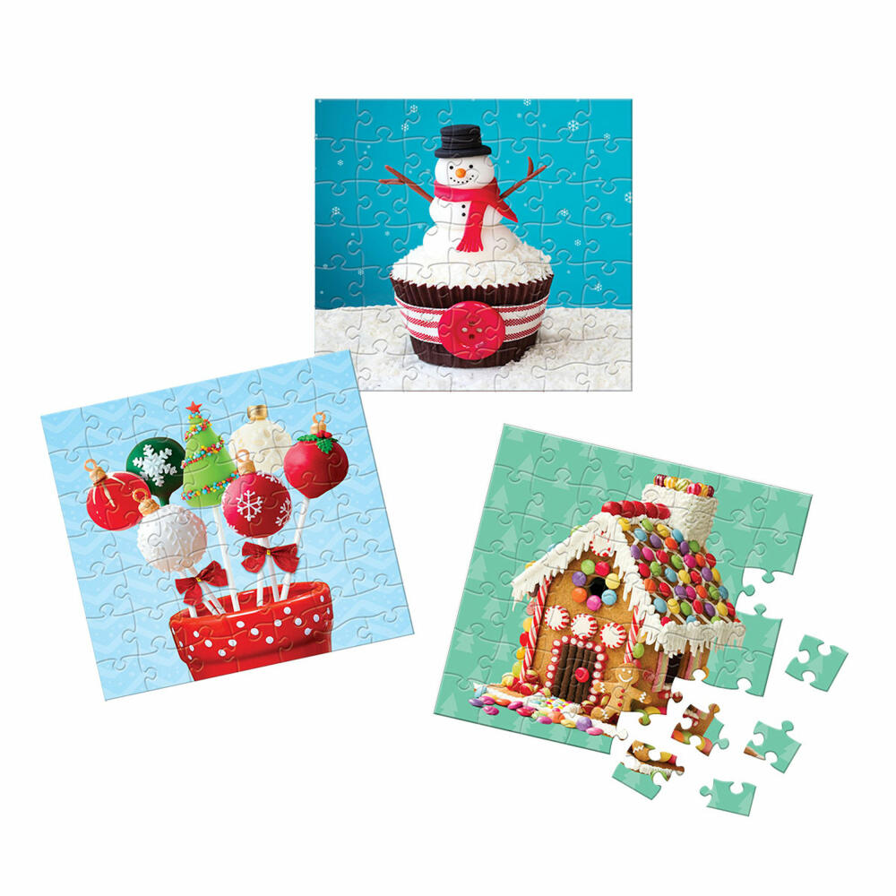 Eurographics Puzzle Adventskalender - Christmas Sweets, 24 x 50 Teile, 12.5 x 12.5 cm, 8924-5666