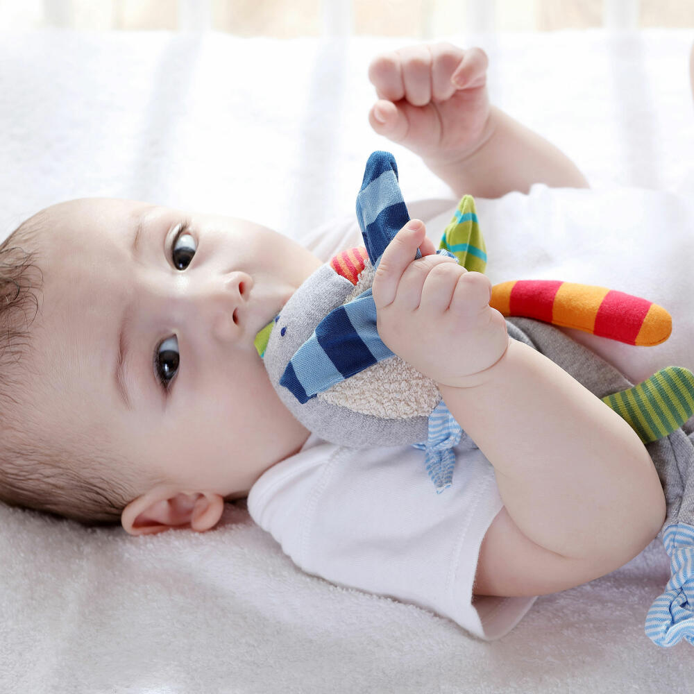 sigikid Schnuffeltuch Ringel Dingel, Schmusetuch, Kuscheltuch, Babytuch, Schnuffel Tuch, Babyspielzeug, Baby Spielzeug, 41274