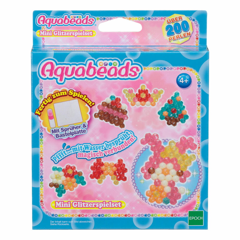 Aquabeads Mini Glitter Playset, Craft Set, 200 Beads, Craft, Toy, 30289