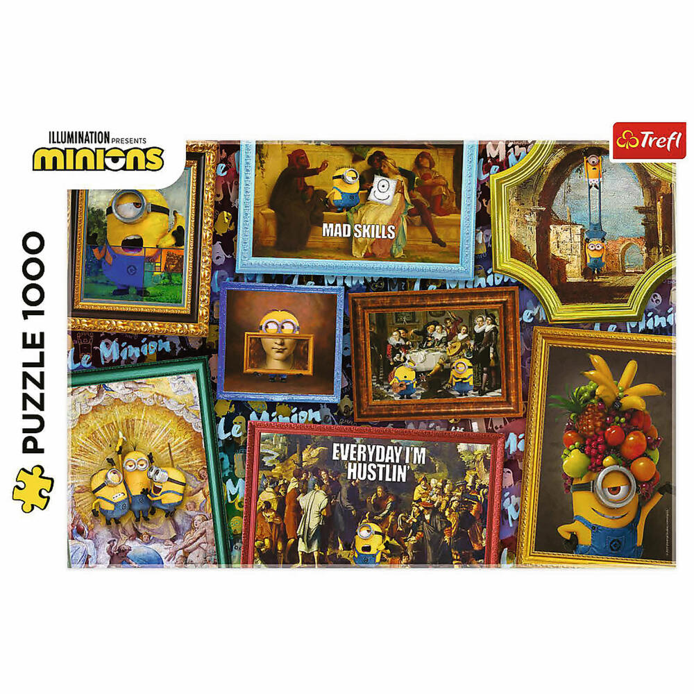 Trefl Puzzle Minions Galerie, 1000 Teile, 68.3 x 48 cm, 10744