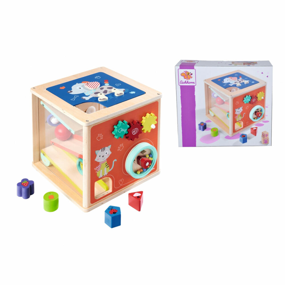 Eichhorn grosses Spielecenter, Motorikwürfel, Steckspiel, Spiele Center, Kinder Spielzeug, 100005467
