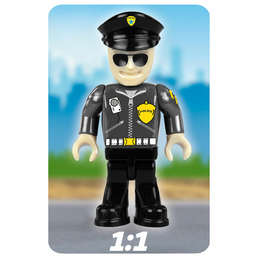 COBI Action Town Police Car, Polizeiauto, Polizist, Polizei, Fahrzeug, Spielzeug, Konstruktionsbausteine, 100 Teile, 1546