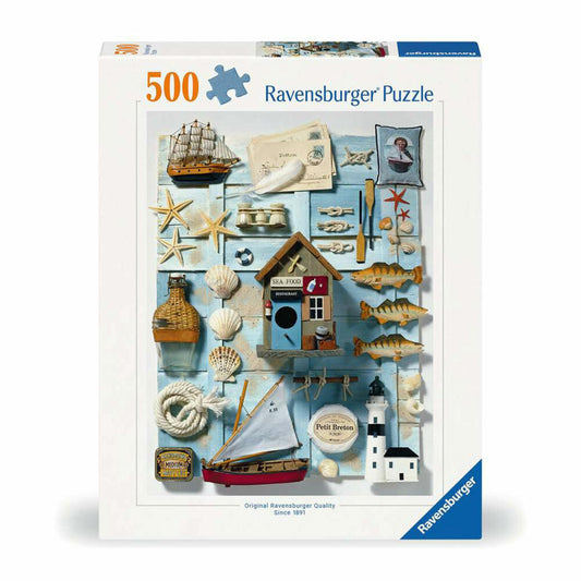 Ravensburger Puzzle Maritimes Flair, Erwachsenenpuzzle, 500 Teile, 12000223