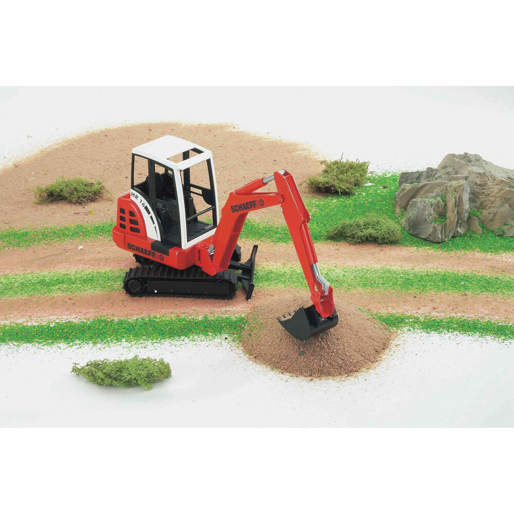Bruder Construction Vehicles Schaeff HR16 Mini Excavator, Mini Excavator, Model Vehicle, Model Vehicle, Toy, 02432