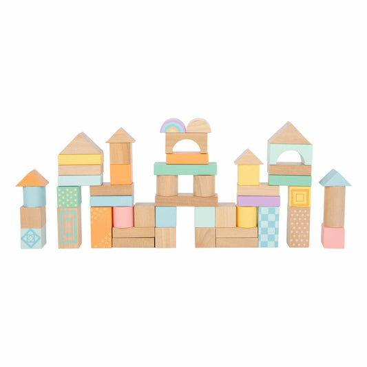 Legler Small Foot Wooden Building Blocks Pastel, Toy, from 12 months, 11722