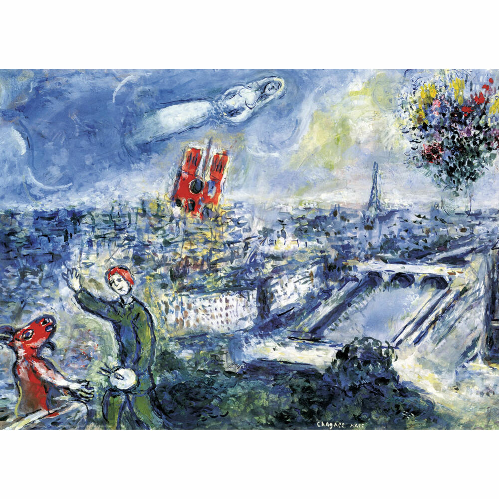 Eurographics Puzzle View of Paris by Marc Chagall, 1000 pieces, 68 x 48 cm, 6000-0850