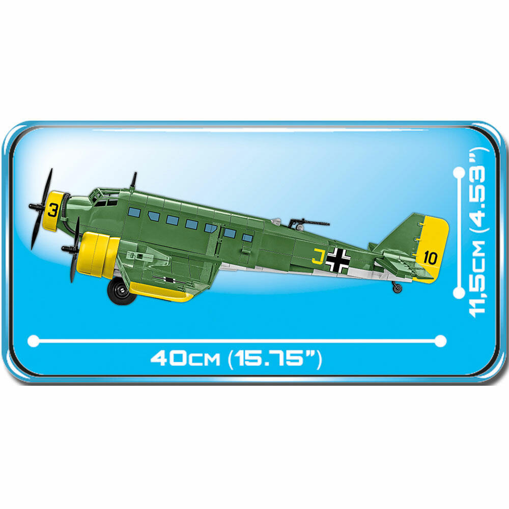 COBI World War 2 Junkers Ju 52/3M, Militär, Soldaten, Flugzeug, Spielzeug, Konstruktionsbausteine, Kunststoff, 548 Teile, 5710