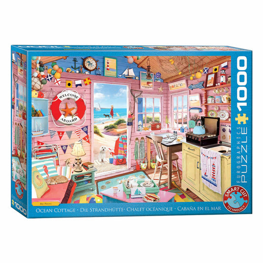 Eurographics Puzzle Ocean Cottage by Ray Powers, Smart Cut, 1000 Teile, 68 x 48 cm, 6000-5908