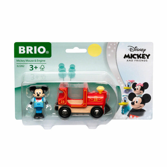 BRIO World Mickey Mouse Locomotive, Wooden Railway, Accessories, Supplement, Train, Wooden Railway, 32282