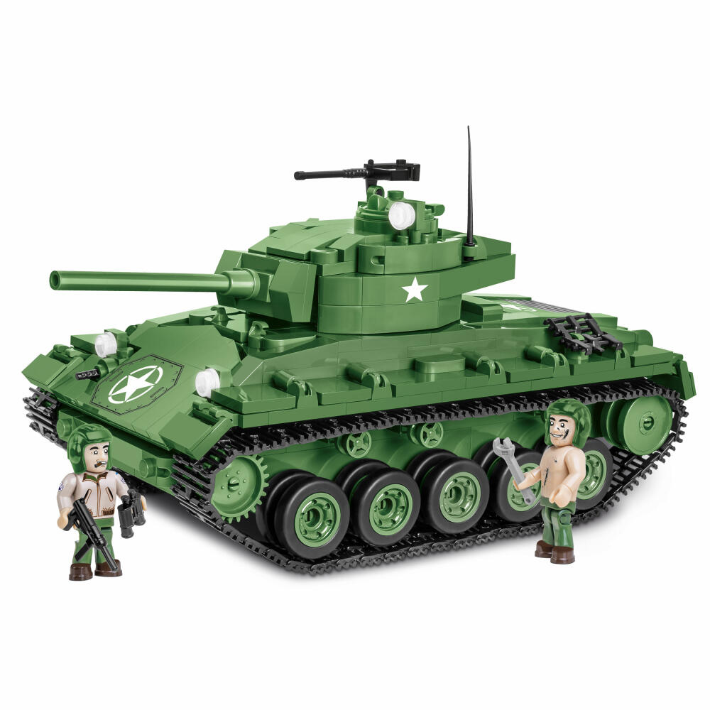 COBI Klemmbausteinset M24 Chaffee, World War 2 Historical Collection, Panzer, Klemmbausteine, 590 Teile, 2543
