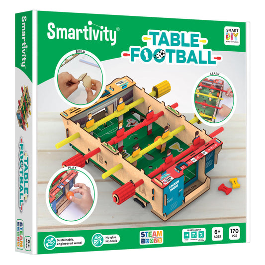 Smartivity Table Football Kit, Children's Game, Logic Game, Educational Toy, Ages 6+, Wood, STY 304