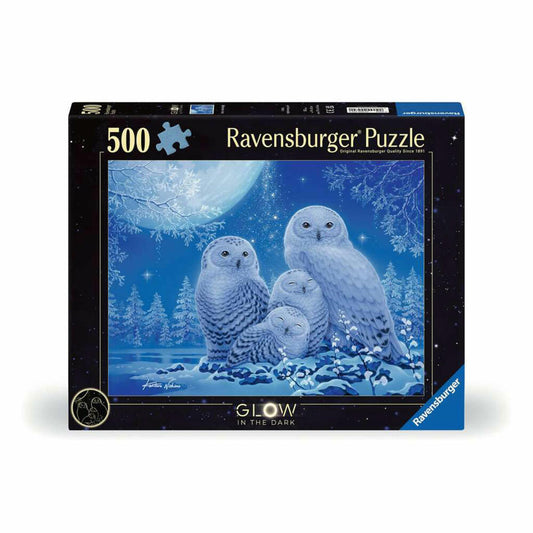 Ravensburger Puzzle Eulen im Mondschein, Erwachsenenpuzzle, 500 Teile, 12000479